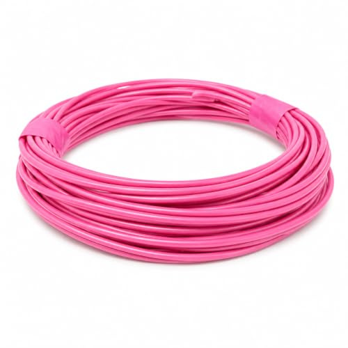 Dun-Bri 1.0mm² Single Core Thin Wall Automotive Cable, Pink, 10m, Stranded Copper PVC Wire for 12V/24V Vehicle Wiring