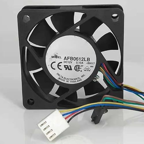 AFB0612LB 6015 Cooling Fan, 12V 0.10A 6CM 4-Wire 4-Pin PWM Temp Control CPU Motherboard Fan