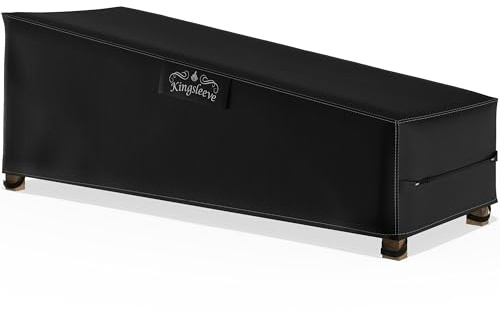 Kingsleeve® Abdeckung Gartenliege Wasserdicht Winterfest Gartenmöbel Abdeckplane Schutzhülle Sonnenliege Abdeckhaube Liege 200x75x40/70 cm
