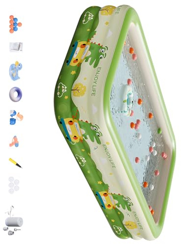 Piscina Gonfiabile Gigante 180X130X56cm PVC Resiliente Perfetto per Acqua e Riunioni Familiari Piscina Permanente in PVC
