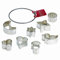 Original Kaiser Ausstechformen- Ring klein 8-teilig, Weihnachten Starter-Set, Keksausstecher, Plätzchen Ausstecher für Kekse, Plätzchen unterschiedliche Größen