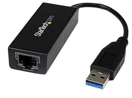 StarTech.com Adaptateur USB 3.0 vers Gigabit Ethernet - Convertisseur Réseau 10/100/1000 NIC - Adaptateur Réseau USB vers RJ45 pour PC Portables et de Bureau - Alimenté par Bus USB (USB31000S)
