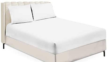 Sapphire Collection Luxury Percale Non Iron White Fitted Sheet Size (Double)