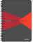 Leitz 44990025 Office Collegeblock A5 liniert, spiralgebunden mit PP Einband Rot