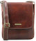 Tuscany Leather John Herrentasche aus Leder mit Reißverschlussfach