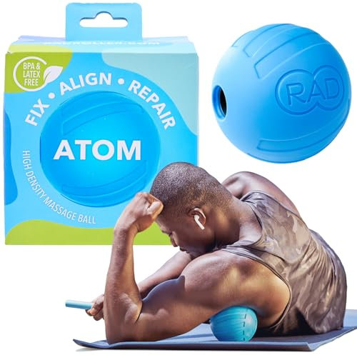 RAD Atom I Hochdichte Faszienball für Pecs, Schultern, Gesäß, Hamstrings, Quads und Traps Selbstmassage, Beweglichkeit und Erholung
