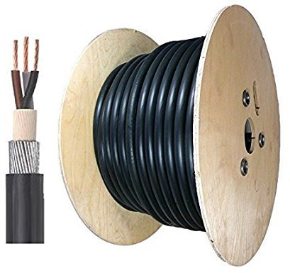 100m 100 Metre x 1.5mm 3 Core Steel Wire Armoured Cable XLPE SWA 6943X