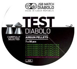 JSB Match Test Pistole 0,475 Cal.4,5