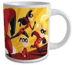 Disney Incredibles Cereamic Drinking Mug 8oz Panel