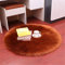 Hava Kolari Lammfell Faux Teppich Schaffell Lammfellimitat Nachahmung Longhair Bettvorleger Fell Wolle Vorleger oder Matte für Stuhl Sofa (40cm,Rotbraun)