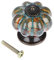 Mgoodoo 20PCS Cabinet Knobs Drawer Handles，Pumpkin Shaped Cabinet Handle with Leopard Print，Blue Cupboards Door Knobs with Screws，Ceramic Pull for Dresser Drawers and Kitchen Bathroom Cabinet Office