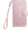 Norn for iPhone 11 Phone Case,Tree of Life Embossed Folio Flip PU leather wallet case,with stand function,Magnetic Closure,shokproof Protective Cover Case with Card Slots,Pink