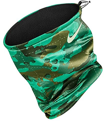 Nike Unisex – Erwachsene Fleece Neckwarmer, Schwarz-Grün, one Size