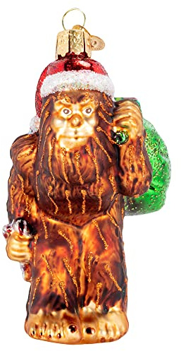 Old World Christmas Ornaments Santa Sasquatch Glas geblasene Ornamente für Weihnachtsbaum