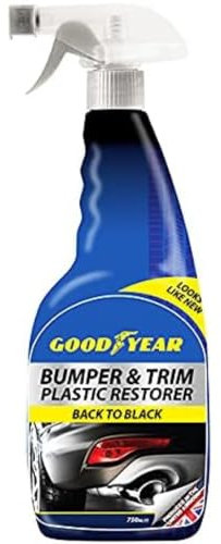 Goodyear Bumper and Trim Restorer 750ml-back to Black| Helps Bumper and Trim Plastic Look Like New| Restores, Protects and Shines| Long Lasting Gloss Finish| Suitable for All Exterior Plastics
