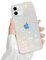 Ownest Glitzer Hülle Kompatibel mit iPhone 12 Hülle, iPhone 12 Pro Hülle Transparent Aesthetic Flash Farbverlauf Herz Handyhülle Durchsichtige Hologramm TPU PC Case Mädchen Frauen Schutzhülle