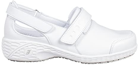 SAFETY JOGGER Sicherheitsschuhe Damen 35 EU - Samantha - Leichte, Bequemer Sicherheitsclog, Klettverschluss Leder Arbeitsschuh, ideal für Pflege oder Reinigung, Oxypas, Schwarz