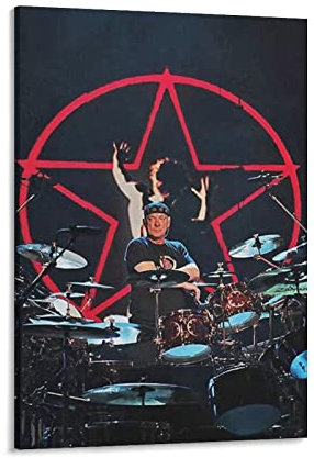 of Neil Peart of Rock Band Poster Kunstdruck Wandbild Foto Malerei Poster Hängende Bild Familie Dekor 60 x 90 cm