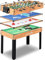 SereneLife 4-in-1 / 5-in-1 Multifunktionstisch – inkl. Billardtisch, Tischtennisplatte, Tischkicker, Kickertisch, Airhockey Tisch, Shuffleboard & Bowling Tische – Spieltisch Kinder & Erwachsene