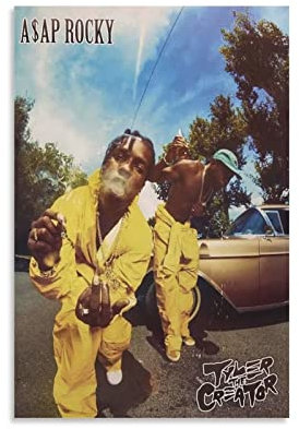 ACIDI Leinwandbild 30 * 50cm A$AP Rocky-326 Drucken Bilderbilder für Wohnzimmer Schlafzimmer Dekoration Kein Rahmen