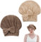 RosewineC Microfiber Hair Drying Towels, 2pcs Hair Drying Cap Hair Towel Wrap Absorbent Turban, Rapid Drying Beach Bath Salon Cap Towel Turban for Wet Hair, Curly, Long&Thick
