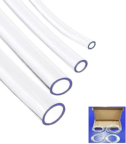 Kit Tuyau Transparent, Diamètre Intérieur 2mm 3mm 4mm 5mm, 12 mètres, Tube Flexible de Pression Tuyau en Plastique Pour Réparation à Domicile Aquarium Tuyaux