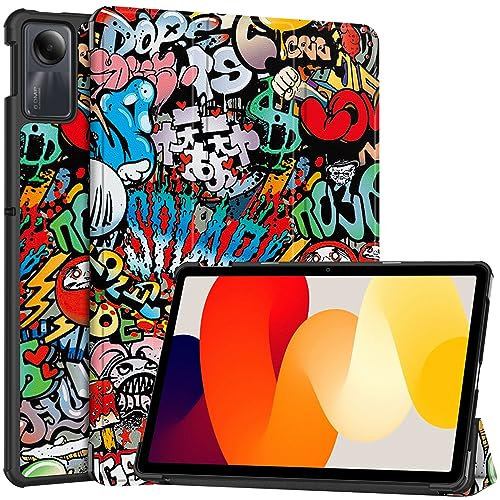 Vakarey para Redmi Pad SE Funda,para Funda Tablet Xiaomi Redmi Pad SE 11 Pulgadas 2023,Graffiti