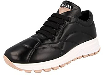 Prada Damen Schwarz Leder Sneaker 1E245L Y5A F0LHD 37 EU