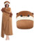 Mewaii Tragbare Decke mit Kapuze und Ärmeln im Otter Design Kuscheldecke mit Handschuhen Weiche Flanell Sherpa Decke für Damen und Herren Ideal für Zuhause Reisen und Tierliebhaber