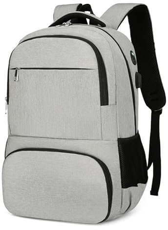 KOCAN Mochila para el almuerzo, mochila térmica aislada, lonchera para hombres y mujeres, mochila para computadora portátil de 15,6 pulgadas con puerto USB, bolsa de almuerzo resistente al agua a prue