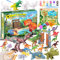 ZJTAPE Adventskalender Dinosaurier - Dinosaurfiguren Spielzeuge Weihnachtskalender, Weihnachten Geschenk,Weihnachten 24 Tage Countdown Kalender für Mädchen Jungen
