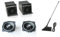 Generico Casse Altoparlanti 100W. KIT BOX Portacasse colore Nero con Antenna Specifiche COMPATIBILI con Panda modello 141 prodotte dal 1986 al 2003 - GM2040-2072N - A5.01