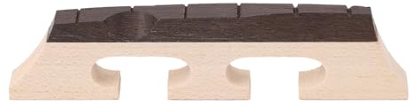 6-saitige Banjo-Brücke, Ahorn-Ebenholz-Banjo-Brücke mit 3-Bein-Konstruktion, Brückenteile und Zubehör, Ersatz für 6-saitige Banjo-Banjo