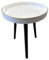 Simmer Stone Table d'Appoint Ronde d'Extérieur Avec 3 Pieds Amovibles en Bois, Table Basse Polyvalente pour Thé et Relaxation, 45 cm