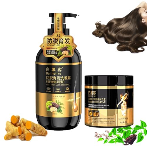 White Hacker Anti-Haarausfall Shampoo, 300/500ml Bai Hei Ke Shampoo, White Hacker Shampoo, Haarshampoo Gegen Haarausfall, Japanisches Ginseng-Shampoo, Haarshampoo Bai Hei Ke Für Alle Haartypen (500ml)