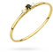 MARKO Ring Damen Gold mit Zirkonia – Echtgold Schmuckring Glitzer – Verlobungsring Damen Gold – Frauen Ringe Schmuck – Ästhetischer Love Everlasting - Anxiety (Schwarzer Zirkoniumdioxid, 56 (17.8))