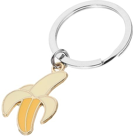 LIFKOME Porte-clés Amusant Forme De Banane Accessoire De Mode Pour à Main Et à Bijou Original Pour Clés Et Objets Divers