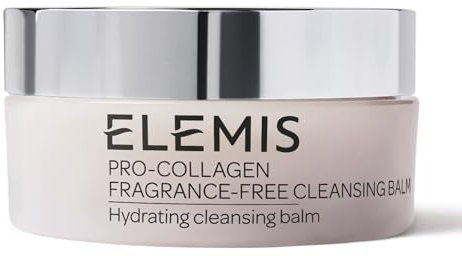 Elemis Pro-Collagen Frangrance-Free Cleansing Balm 100 ml, Hydrating Oil-free Formula, Deep Face Wash, Unscented Cleansing Milk, Daily Moisturising Makeup Remover, Suitable for Sensitive Skin