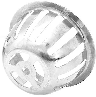 Homoyoyo drenaje de piso de acero inoxidable piso de patio Fiesto inoxidable pequeño rejilla desague colador de desague tapón de acero inoxidable techo de cúpula de acero inoxidable Silver