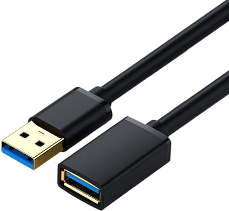 Qsvbeeqj Flexible USB3.0 Male To Female Extender Cable For Data Sync And Charging For Printers Hard Drives Coolers