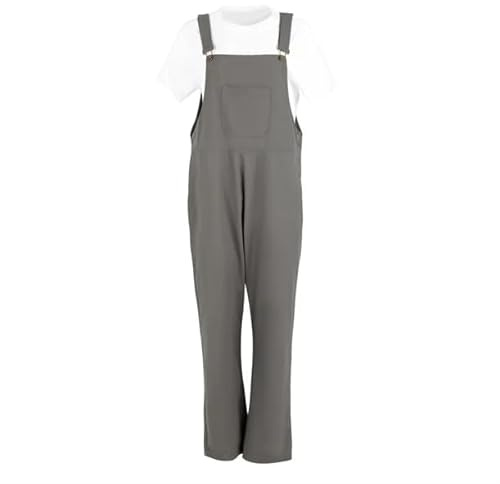 Southside Bib And Brace Dungaree Cotton Canvas Khaki - Size S