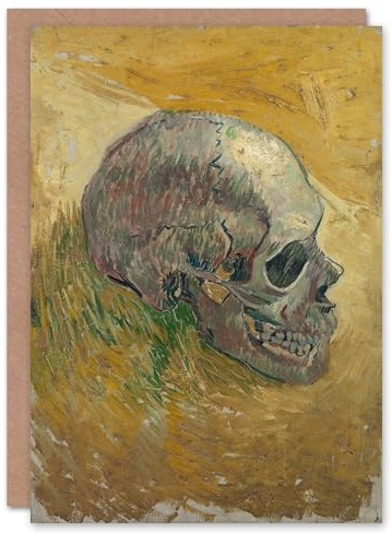 Artery8 Vincent van Gogh Art Card Human Skull Study in Yellow