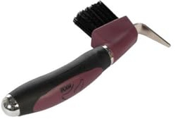 HKM Soft Hufkratzer, Bordeaux/Schwarz, One Size