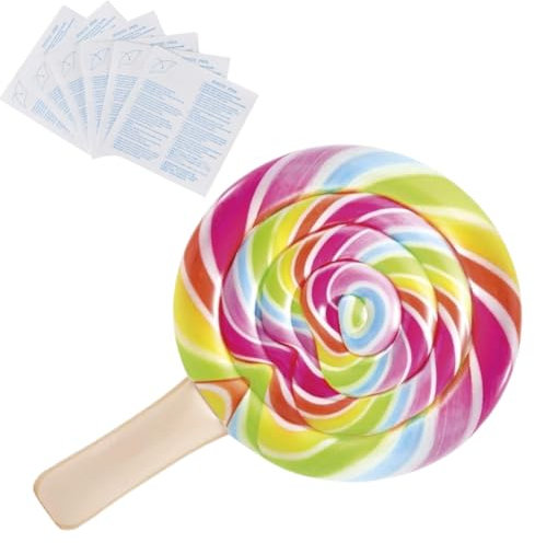 Colchoneta Piscina Adultos, colchoneta piruleta, flotadores inflables para Piscina, Juguetes para Fiesta de Verano 2 Metros, balsa Inflable para Adultos, Flotador Gigante