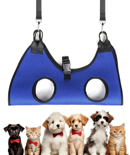 Hundepflege-Hängematte, Fellpflege-Geschirr, tragbar zum Waschen, Baden, für große Rassen, kleine Rassen, verletzte Haustiere, drinnen und Badezimmer