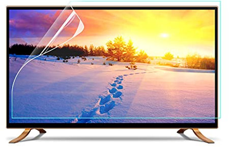 JQZWXX Protector Pantalla Antirreflejo para TV de 43-75 Pulgadas, Cubierta Mate Que Filtra La Luz Azul Dañina, Antirreflejo Y Antirrayaduras para LCD, LED, OLED, QLED y TV 4K,43in942x529mm