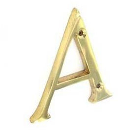 SEC Brass Letter A 75MM S2510
