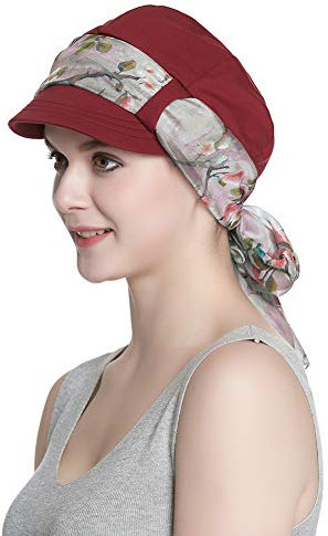 Alnorm Womens Zeitungsjunge Cabbie Beret Cap Weiche Hüte für Chemofrauen