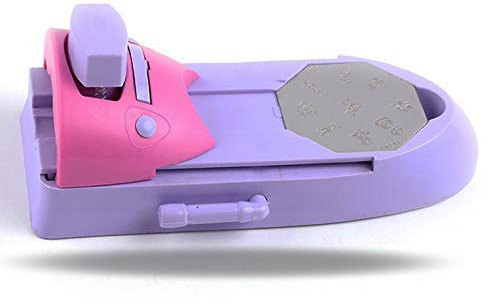 LHKJ Estampador de Uñas Impresora, Diseño de Uñas, Herramientas de Manicura, Kit de Máquina de Impresión de Uñas DIY con 6 Placas de Patrón