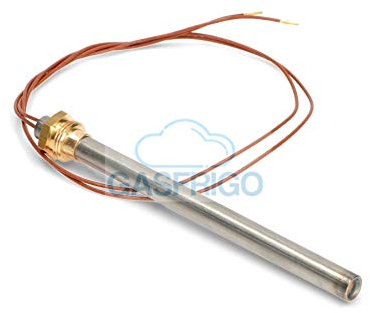 Résistance bougie allumage poêle à granulés - Ø 9,5 x 140 mm 250 W